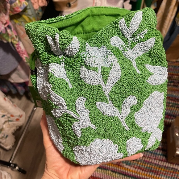 Beaded Rose Drawstring Bucket Bag - Kate Spade + Target - Picture 4 of 5